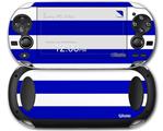 Psycho Stripes Blue and White - Decal Style Skin fits Sony PS Vita