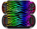 Rainbow Zebra - Decal Style Skin fits Sony PS Vita