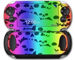 Rainbow Skull Collection - Decal Style Skin fits Sony PS Vita