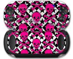 Pink Skulls and Stars - Decal Style Skin fits Sony PS Vita