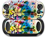 Floral Splash - Decal Style Skin fits Sony PS Vita