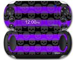 Skull Stripes Purple - Decal Style Skin fits Sony PS Vita