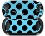 Kearas Polka Dots Black And Blue - Decal Style Skin fits Sony PS Vita
