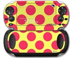 Kearas Polka Dots Pink And Yellow - Decal Style Skin fits Sony PS Vita