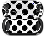 Kearas Polka Dots White And Black - Decal Style Skin fits Sony PS Vita