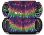 Tie Dye Red and Purple Stripes - Decal Style Skin fits Sony PS Vita