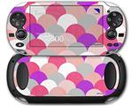 Brushed Circles Pink - Decal Style Skin fits Sony PS Vita