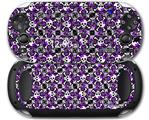 Splatter Girly Skull Purple - Decal Style Skin fits Sony PS Vita