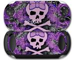Purple Girly Skull - Decal Style Skin fits Sony PS Vita