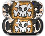 Cartoon Skull Orange - Decal Style Skin fits Sony PS Vita
