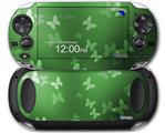 Bokeh Butterflies Green - Decal Style Skin fits Sony PS Vita