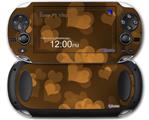 Bokeh Hearts Orange - Decal Style Skin fits Sony PS Vita