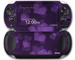 Bokeh Hearts Purple - Decal Style Skin fits Sony PS Vita
