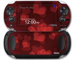 Bokeh Hearts Red - Decal Style Skin fits Sony PS Vita