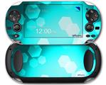 Bokeh Hex Neon Teal - Decal Style Skin fits Sony PS Vita
