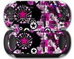 Pink Star Splatter - Decal Style Skin fits Sony PS Vita