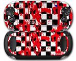 Checkerboard Splatter - Decal Style Skin fits Sony PS Vita