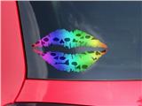 Lips Decal 9x5.5 Rainbow Skull Collection