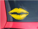 Lips Decal 9x5.5 Solids Collection Yellow