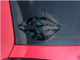 Lips Decal 9x5.5 Skulls Confetti Blue