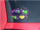 Lips Decal 9x5.5 Crazy Hearts