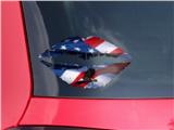 Lips Decal 9x5.5 American Flag Bald Eagle
