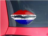 Lips Decal 9x5.5 Red White and Blue