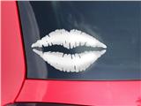 Lips Decal 9x5.5 Solids Collection White