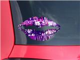 Lips Decal 9x5.5 Purple Checker Graffiti
