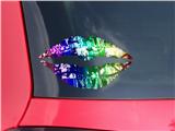 Lips Decal 9x5.5 Rainbow Graffiti