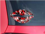 Lips Decal 9x5.5 Red Graffiti