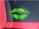 Lips Decal 9x5.5 Ripped Fishnets Green