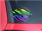 Lips Decal 9x5.5 Tiger Rainbow