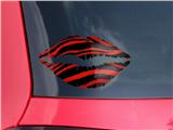 Lips Decal 9x5.5 Zebra Red