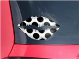 Lips Decal 9x5.5 Kearas Polka Dots White And Black