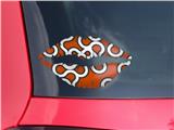 Lips Decal 9x5.5 Locknodes 03 Burnt Orange