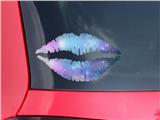 Lips Decal 9x5.5 Dynamic Blue Galaxy