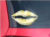 Lips Decal 9x5.5 Lemons Yellow