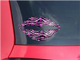 Lips Decal 9x5.5 Zebra Pink Skulls