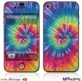 iPhone 4S Decal Style Vinyl Skin - Tie Dye Swirl 104