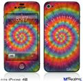 iPhone 4S Decal Style Vinyl Skin - Tie Dye Swirl 107