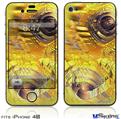 iPhone 4S Decal Style Vinyl Skin - Golden Breasts