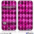 iPhone 4S Decal Style Vinyl Skin - Pink Diamond