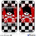 iPhone 4S Decal Style Vinyl Skin - Emo Skull 5