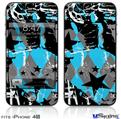 iPhone 4S Decal Style Vinyl Skin - SceneKid Blue