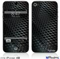 iPhone 4S Decal Style Vinyl Skin - Dark Mesh