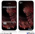 iPhone 4S Decal Style Vinyl Skin - Coral2