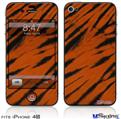 iPhone 4S Decal Style Vinyl Skin - Tie Dye Bengal Side Stripes