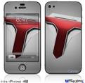 iPhone 4S Decal Style Vinyl Skin - The Tune Army on Grey