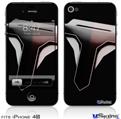 iPhone 4S Decal Style Vinyl Skin - The Tune Army on Black
